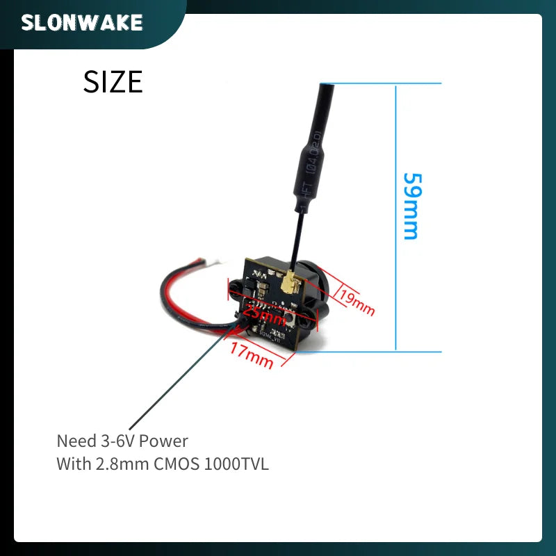 Mini 5.8G FPV 1000TVL Wide Angle 180 VTX Camera 48CH 25MW Transmitter With Base Bracket For RC Model Drone Car Boat DIY