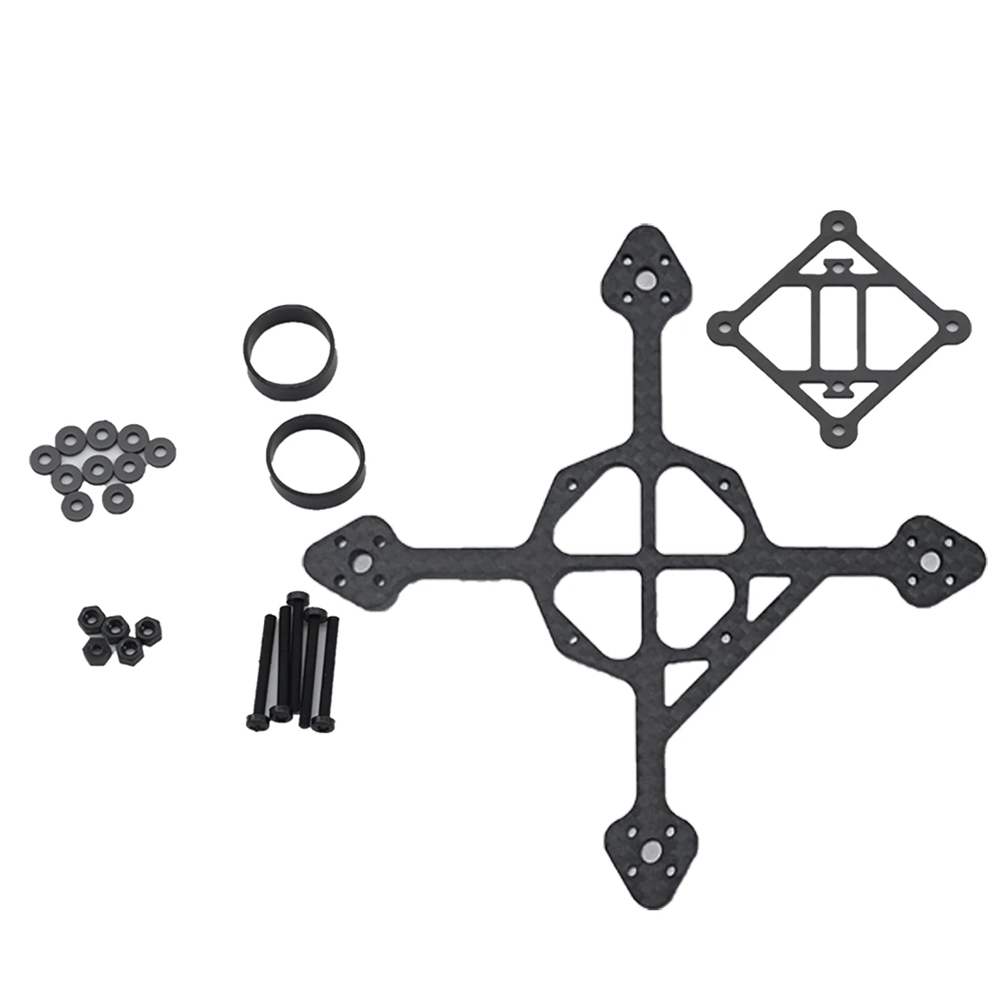 65mm 75mm 85mm 95mm Wheelbase 3K Carbon Fiber Bottom Plate Frame Kit 3-8g Toothpick Whoop Mini RC Drone FPV Racing Quadcopter