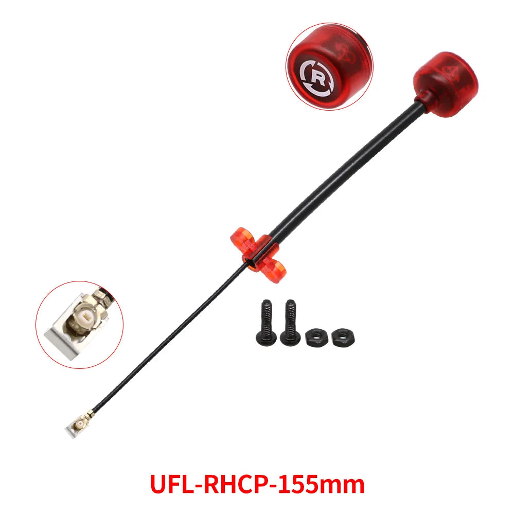 Rush Cherry FPV 5.8G Antenna LHCP RHCP SMA long range Racing Antenna Connector Adapter For FPV Quadcopter Racing Drone