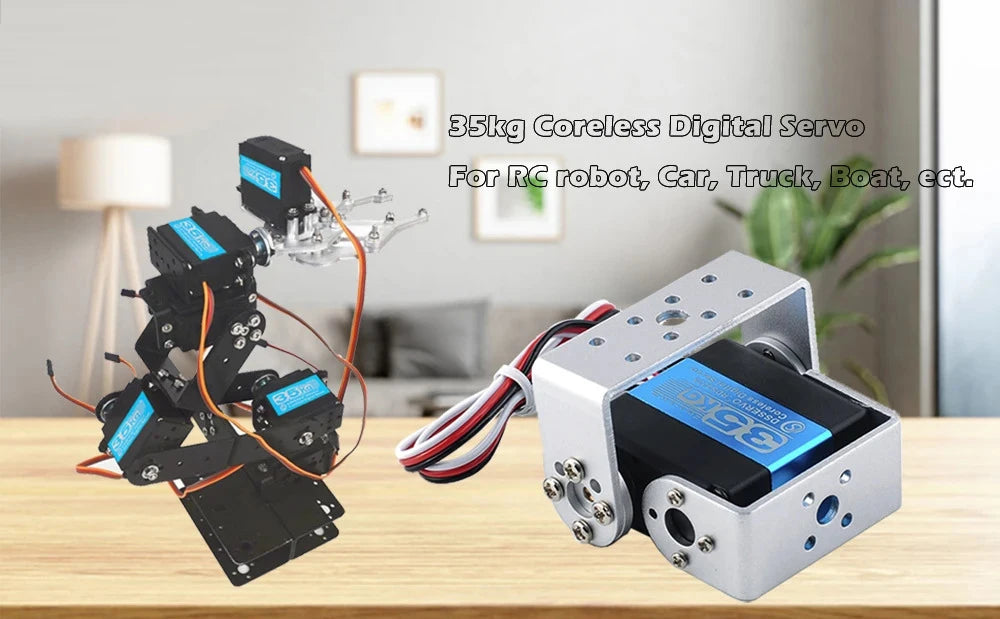 RDS3235 35KG Coreless Motor High Torque Metal Gear 180/270 Degree Digital Servo For Arduino Robotic DIY Drone RC Car Boat Truck