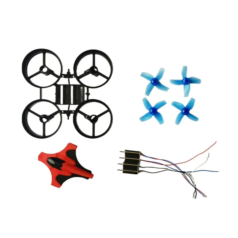 DIY Mini RC Drone Kit-BLH8700/BLH8580/NH-010 Frame 6x15mm Motors CW/CCW Propellers Compatible with Inductrix/Eachine/JJRC H36