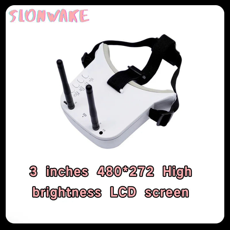 5.8G 48CH 3 inch 480*272 LCD Video Headset HD Professional RC FPV Goggles build in 1800mah Battery for FPV Drone RC Quadcopter