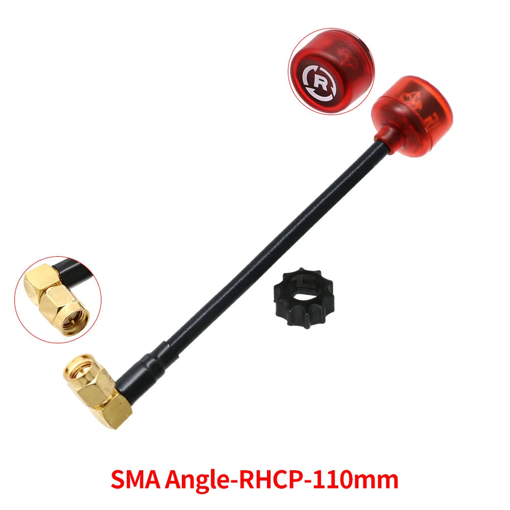 Rush Cherry FPV 5.8G Antenna LHCP RHCP SMA long range Racing Antenna Connector Adapter For FPV Quadcopter Racing Drone