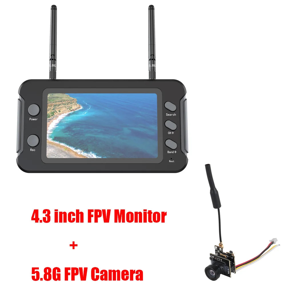 FPV Goggles Monitor Video Glasses Headset HD W/ 5.8G 25mW transmitter