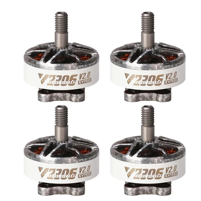 4pcs T-motor Velox V2.0 V2207 V2306  1750kv/1950kv/2550kv V2306 1950kv/2400kv 5~6s 4-6s 3-4s Motor For Fpv Racing Drone