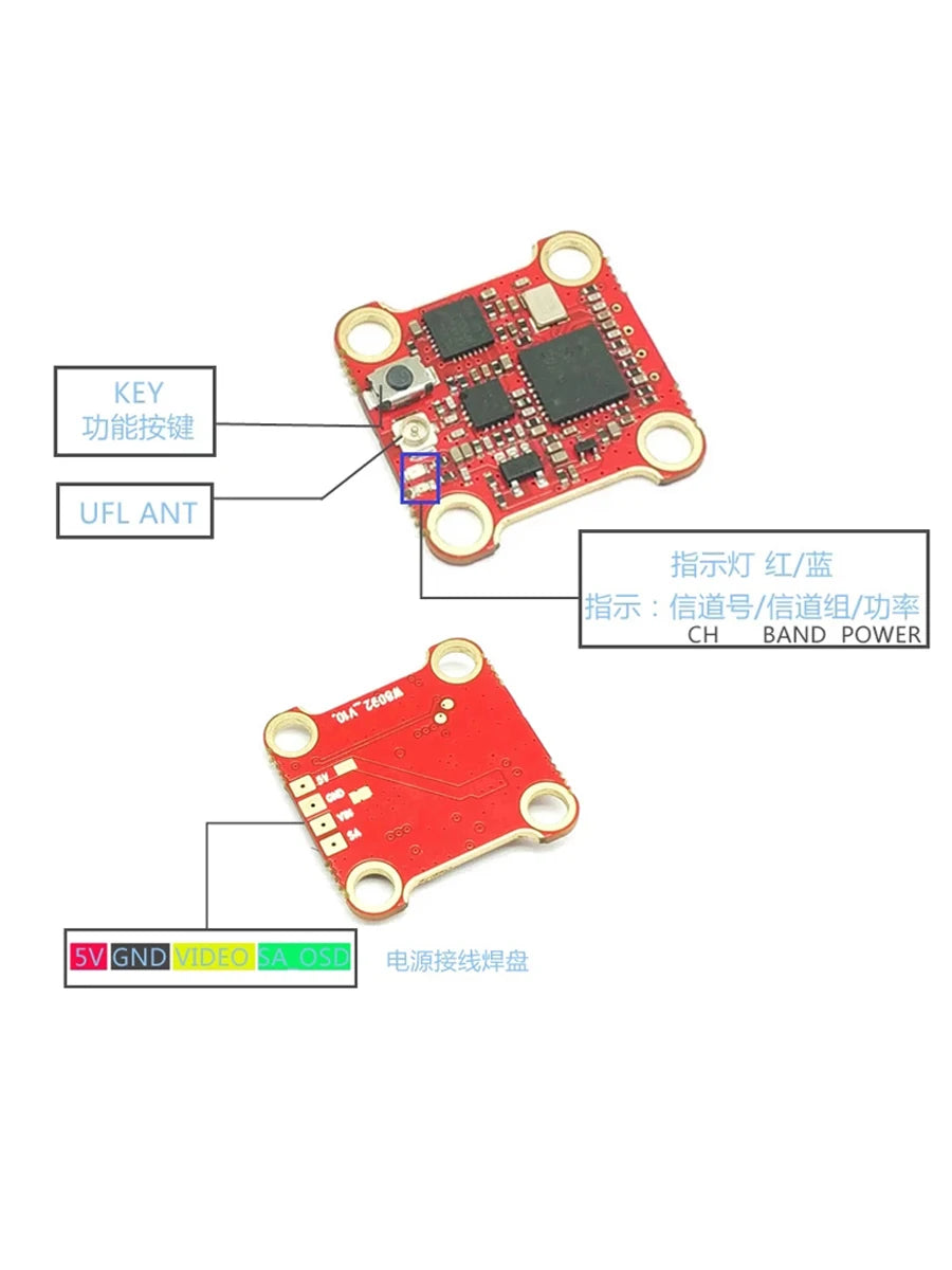 SLONWAKE FPV 400mW VTX Transmitter With Mini  Camera 2.1mm lens 1200TVL fpv camera support TBS for RC Planes