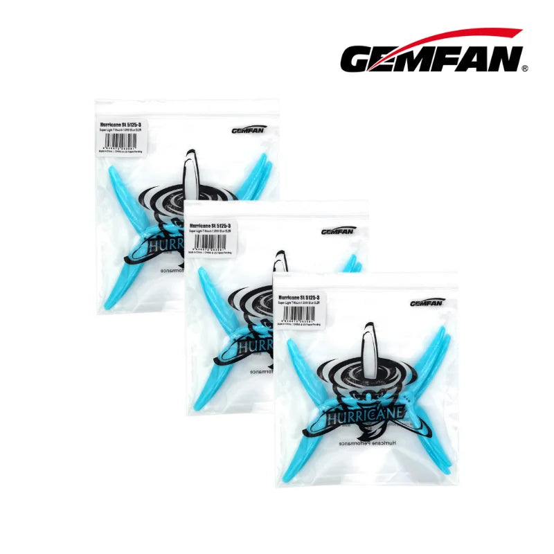 Hurricane SL 5125 3Blade Gemfan Propeller 1.5mm 3 Hole Props FPV Freestyle for Motor RC Drone Iflight Upgrade DIY Parts 6Pair/12