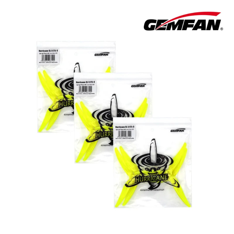 Hurricane SL 5125 3Blade Gemfan Propeller 1.5mm 3 Hole Props FPV Freestyle for Motor RC Drone Iflight Upgrade DIY Parts 6Pair/12