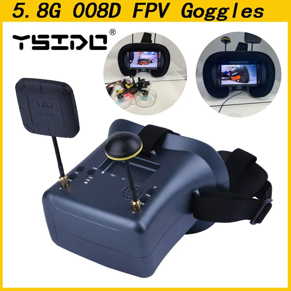 FPV Goggles With Battery For EV800D - 4.3 Inch 800*480
