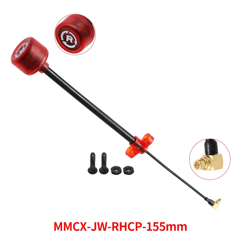 Rush Cherry FPV 5.8G Antenna LHCP RHCP SMA long range Racing Antenna Connector Adapter For FPV Quadcopter Racing Drone