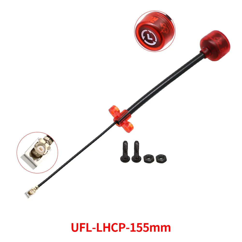 Rush Cherry FPV 5.8G Antenna LHCP RHCP SMA long range Racing Antenna Connector Adapter For FPV Quadcopter Racing Drone