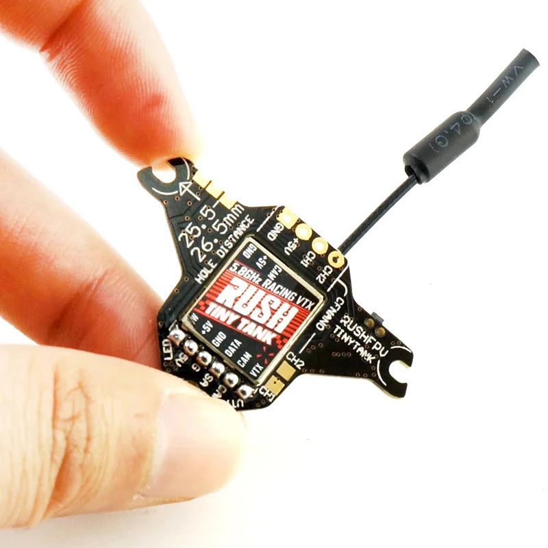 RUSH TINY TANK Nano VTX 48CH 350mW Transmitter 5V Input w/ LED Expansion Board FPV Transmitter for RC FPV Racing Drone