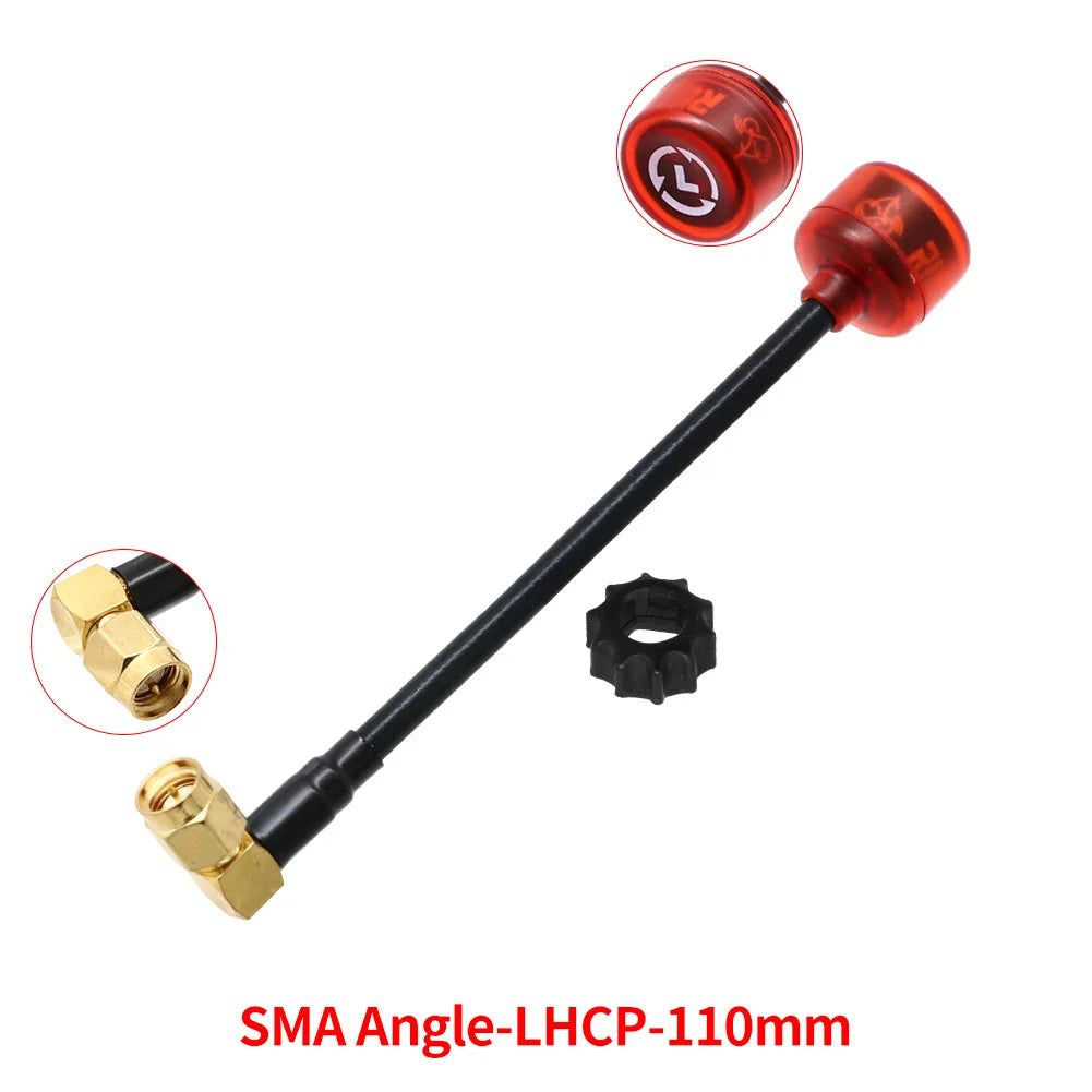 Rush Cherry FPV 5.8G Antenna LHCP RHCP SMA long range Racing Antenna Connector Adapter For FPV Quadcopter Racing Drone