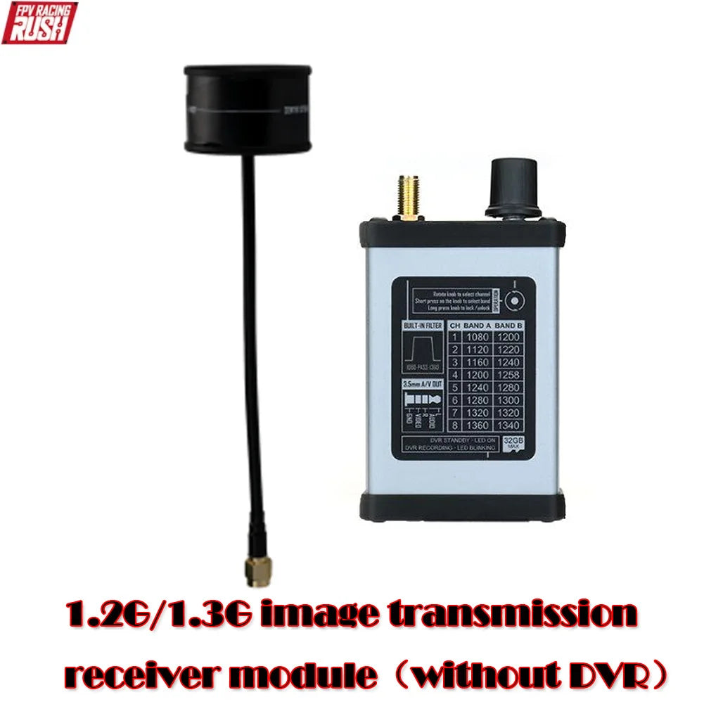 Rushfpv 1.3G/1.2G 8CH 0.8W 1.6W VTX with Audio Video FPV Transmitter Receiver Module for RC FPV Drone DIY Parts