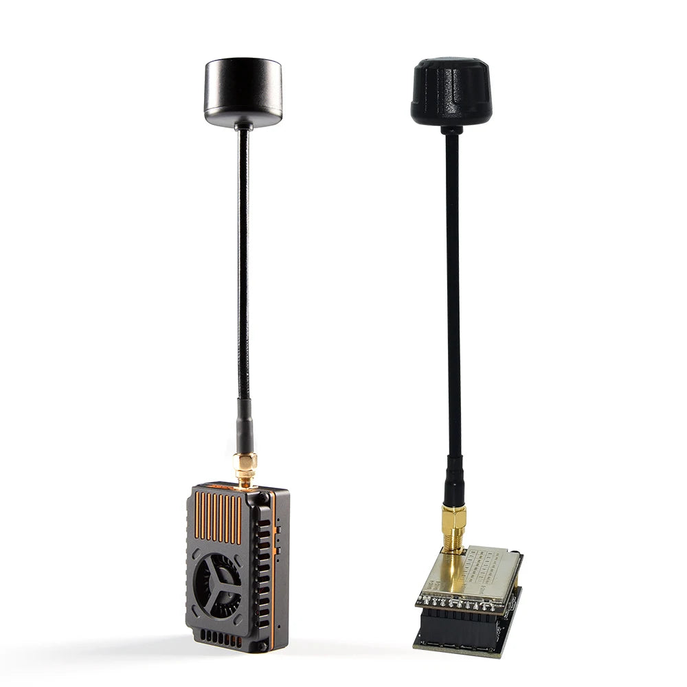 3.3Ghz 10W High Power VTX 16CH Video Transmitter with CNC Shell Supports IRC Tramp Protocol 3.3GHz VRX for FPV Long Range Drones