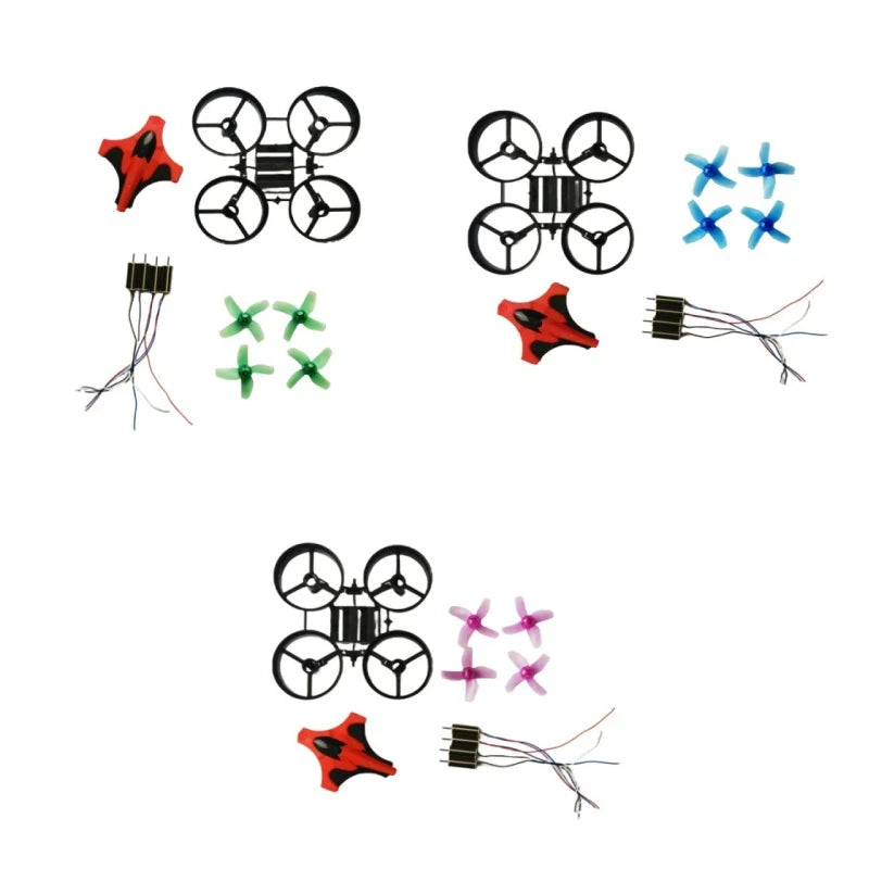 DIY Mini RC Drone Kit-BLH8700/BLH8580/NH-010 Frame 6x15mm Motors CW/CCW Propellers Compatible with Inductrix/Eachine/JJRC H36