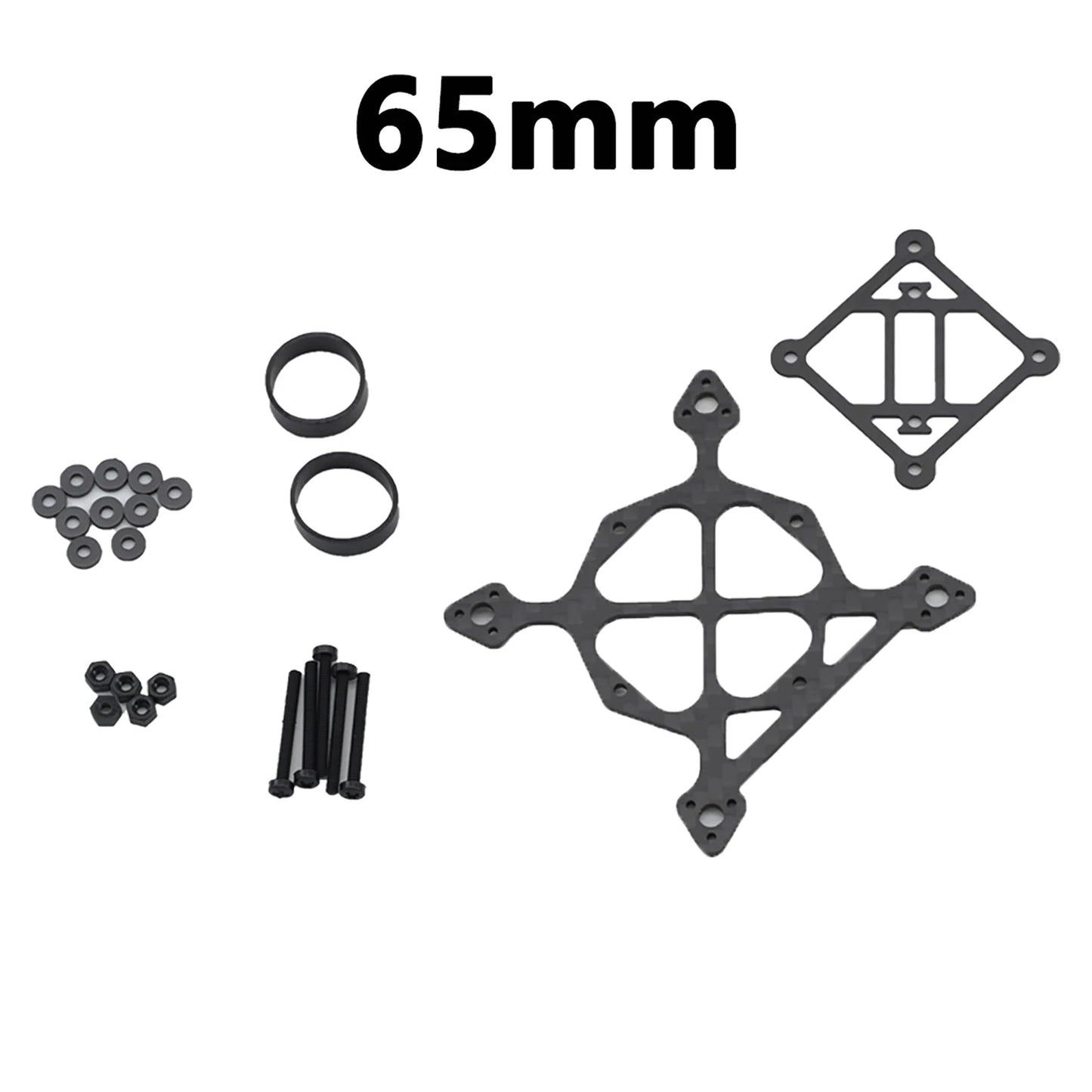 65mm 75mm 85mm 95mm Wheelbase 3K Carbon Fiber Bottom Plate Frame Kit 3-8g Toothpick Whoop Mini RC Drone FPV Racing Quadcopter