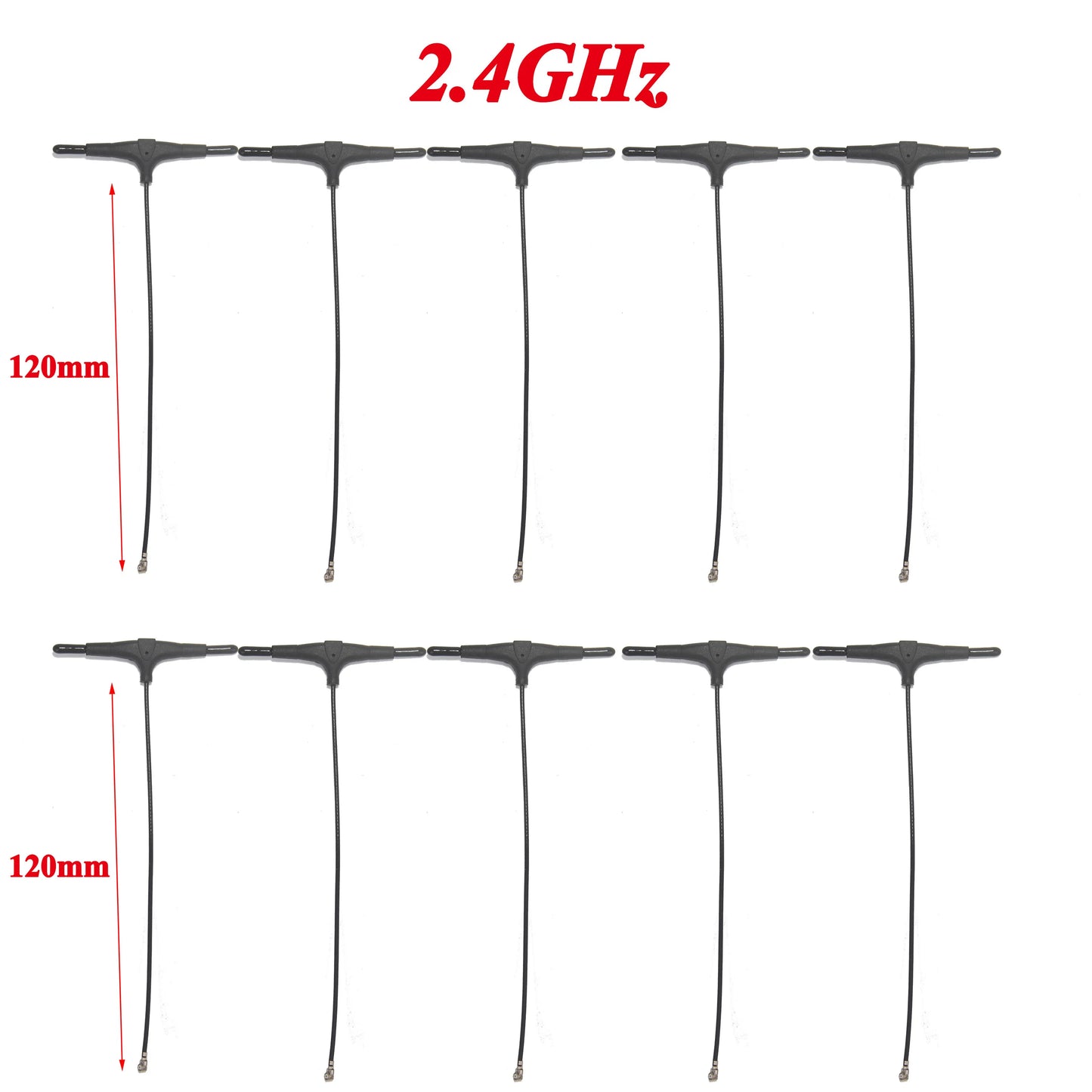 1/5/10/20PCS 78/120/220mm 915MHz 2.4GHz T-type Antenna IPEX 1 for FPV Drone TBS CROSSFIRE FRSKY R9mm R9MX ELRS Nano EP1 Receiver