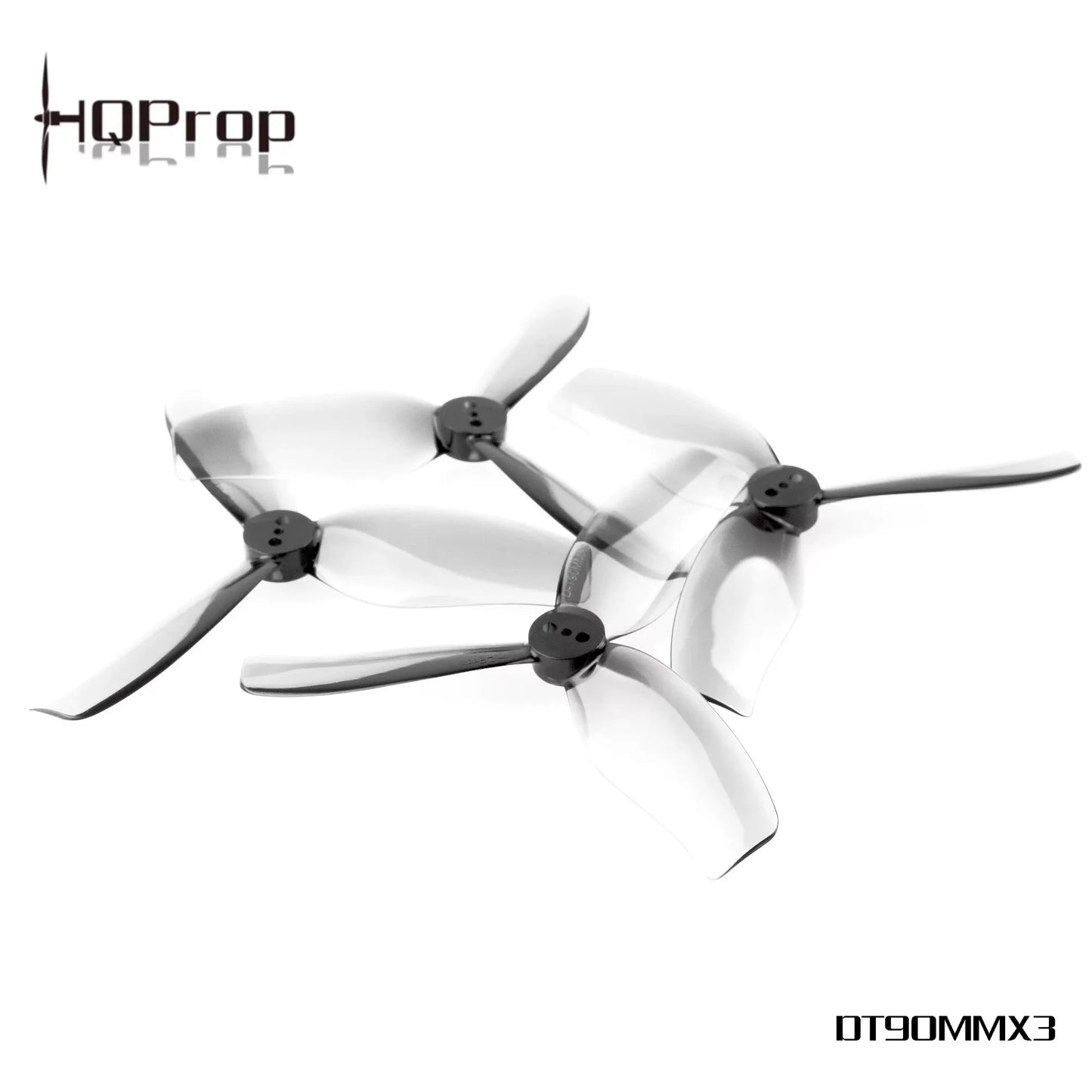 HQProp 3.5-inch 3-Blade Propellers T90 DT90mm×3 Blue Gray for Bee35 C35 FPV Racing Drones RC Plane Freestyle Beginners Toy Gifts