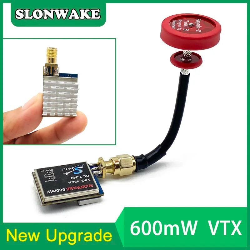 Ready to use 5.8G 48CH 600mW video transmitter and Cmos 1800TVL Mini FPV Camera 2.1mm Lens Adjustable For RC FPV Racing Drone
