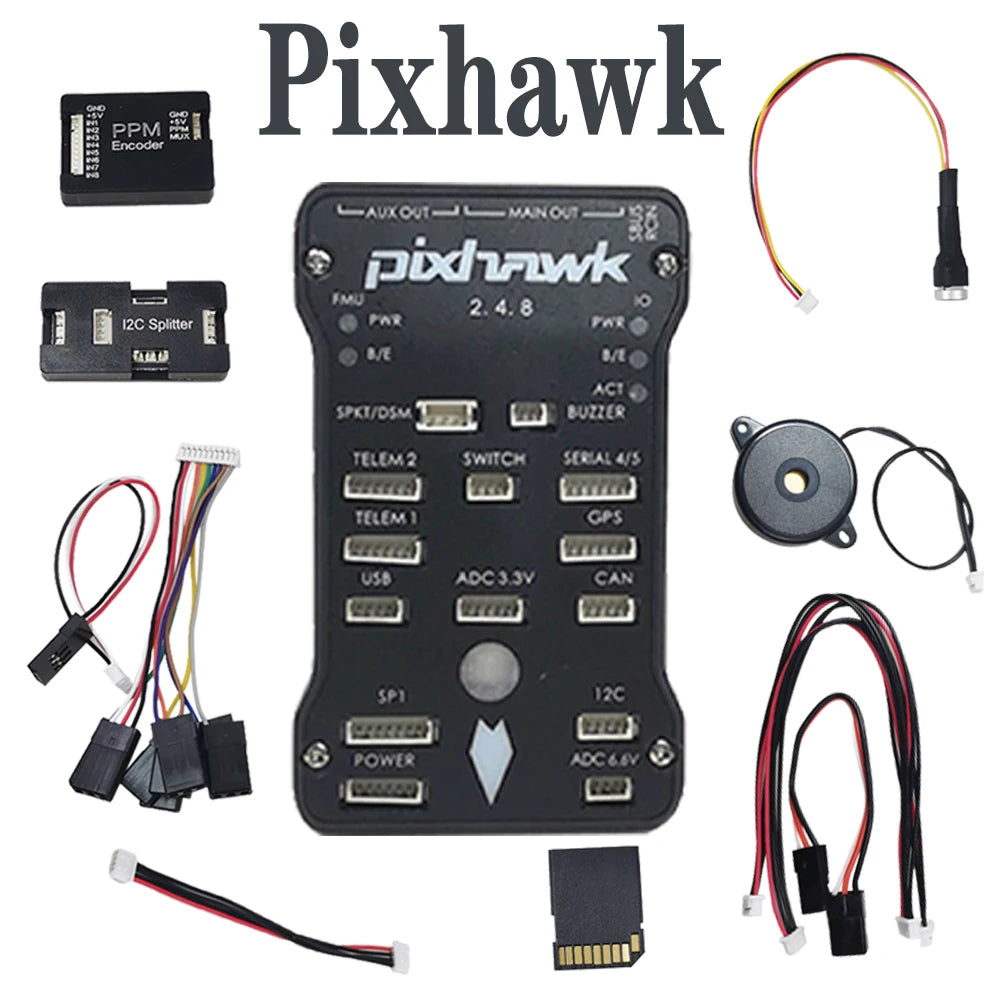 Pixhawk PX4 PIX 2.4.8 32 Bit Flight Control FC 8G SD PPM I2C Splitter For RC FPV Plane Drone Quadcopter
