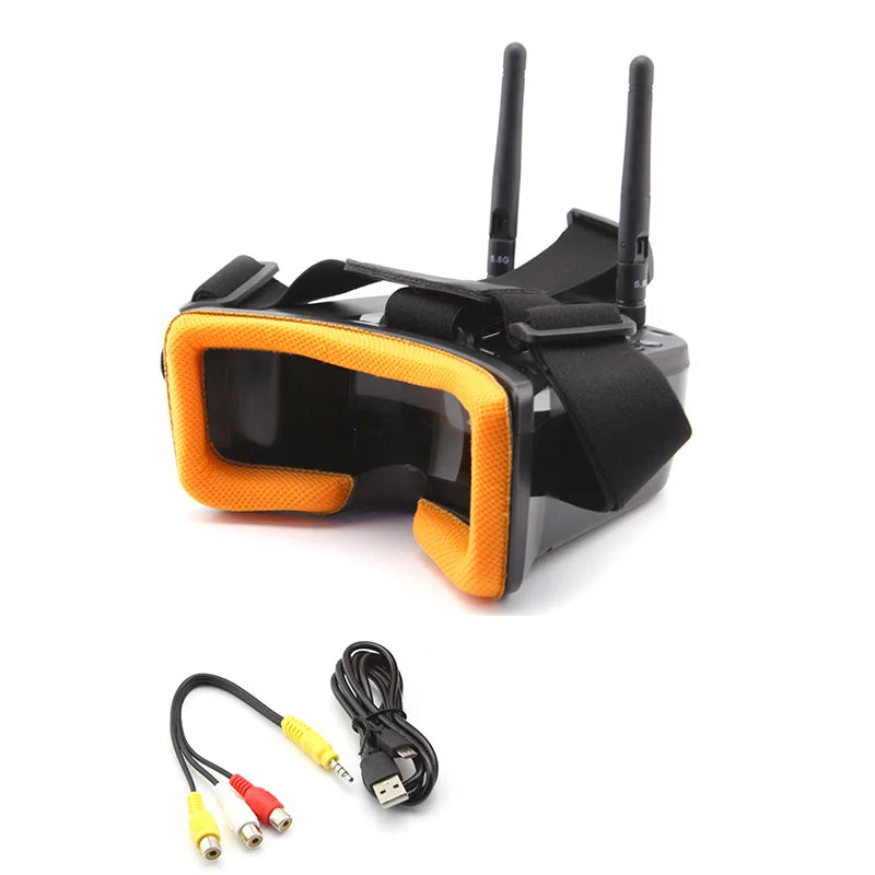 FPV Goggles Monitor Video Glasses Headset HD W/ 5.8G 25mW transmitter