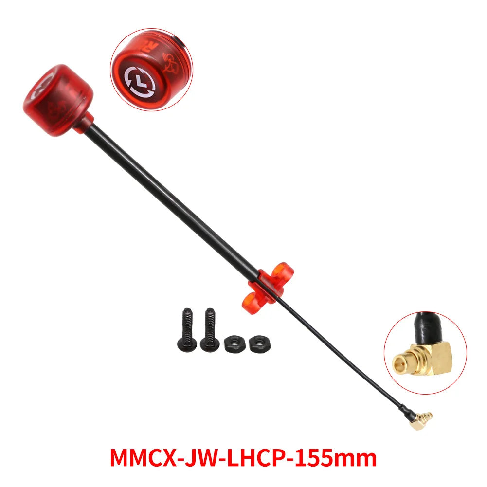Rush Cherry FPV 5.8G Antenna LHCP RHCP SMA long range Racing Antenna Connector Adapter For FPV Quadcopter Racing Drone