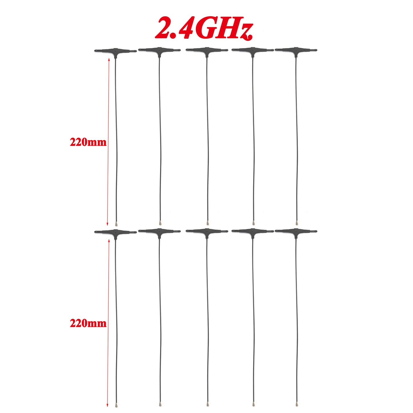 1/5/10/20PCS 78/120/220mm 915MHz 2.4GHz T-type Antenna IPEX 1 for FPV Drone TBS CROSSFIRE FRSKY R9mm R9MX ELRS Nano EP1 Receiver