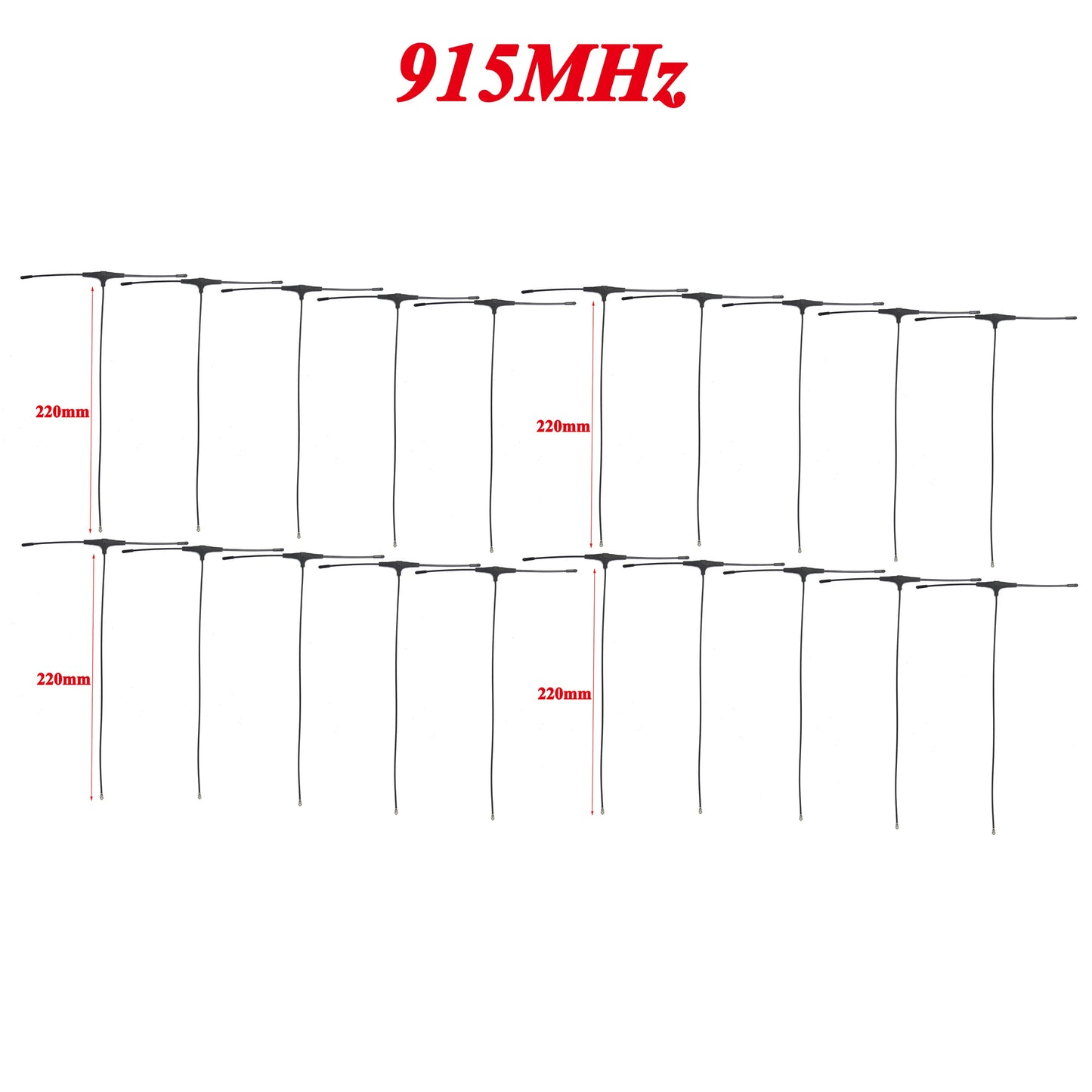 1/5/10/20PCS 78/120/220mm 915MHz 2.4GHz T-type Antenna IPEX 1 for FPV Drone TBS CROSSFIRE FRSKY R9mm R9MX ELRS Nano EP1 Receiver