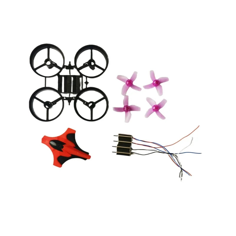 DIY Mini RC Drone Kit-BLH8700/BLH8580/NH-010 Frame 6x15mm Motors CW/CCW Propellers Compatible with Inductrix/Eachine/JJRC H36