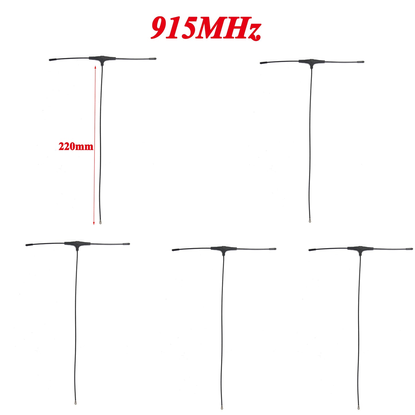 1/5/10/20PCS 78/120/220mm 915MHz 2.4GHz T-type Antenna IPEX 1 for FPV Drone TBS CROSSFIRE FRSKY R9mm R9MX ELRS Nano EP1 Receiver