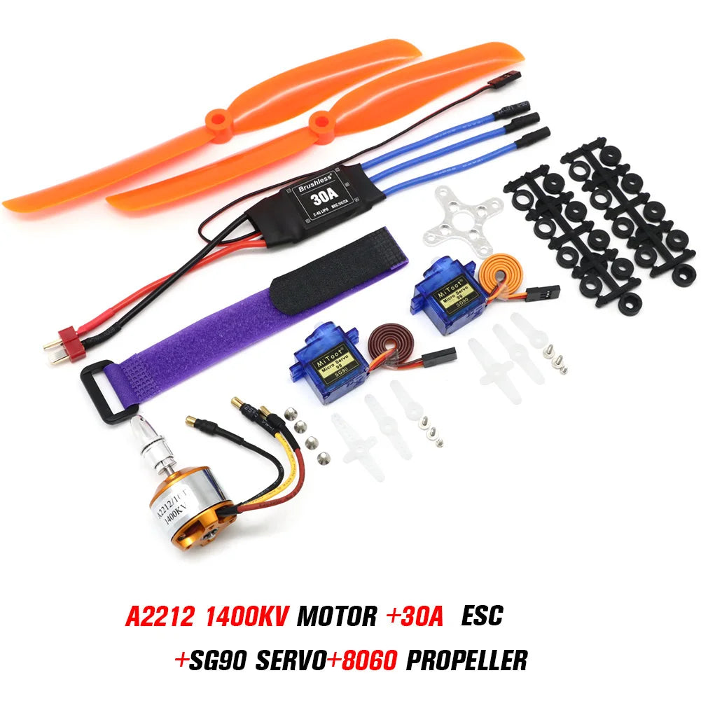 A2212 2212 2200KV 1400KV 1000KV Brushless Motor 30A 40A / 40A BLheli ESC SG90 9G Micro Servo for RC Fixed Wing Plane Helicopter