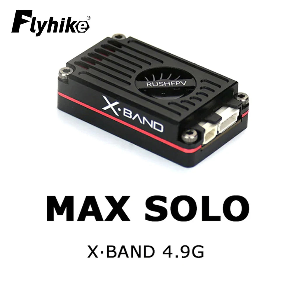RUSH MAX SOLO XBAND 4.9GHz 2.5W High Power 37/48CH VTX Video Transmitter with CNC shell for RC FPV Long Range Drones DIY