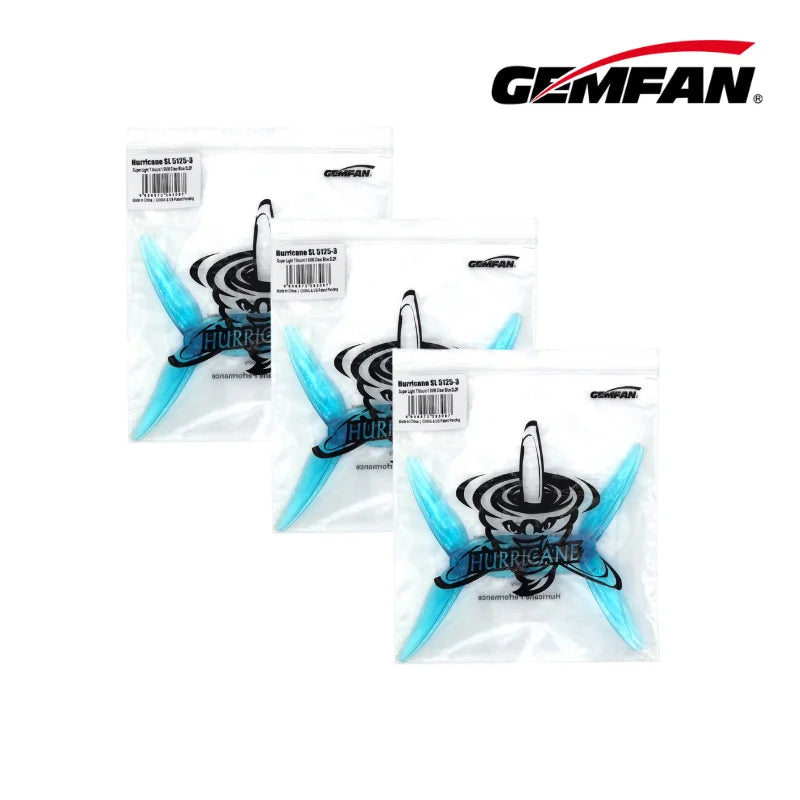 Hurricane SL 5125 3Blade Gemfan Propeller 1.5mm 3 Hole Props FPV Freestyle for Motor RC Drone Iflight Upgrade DIY Parts 6Pair/12