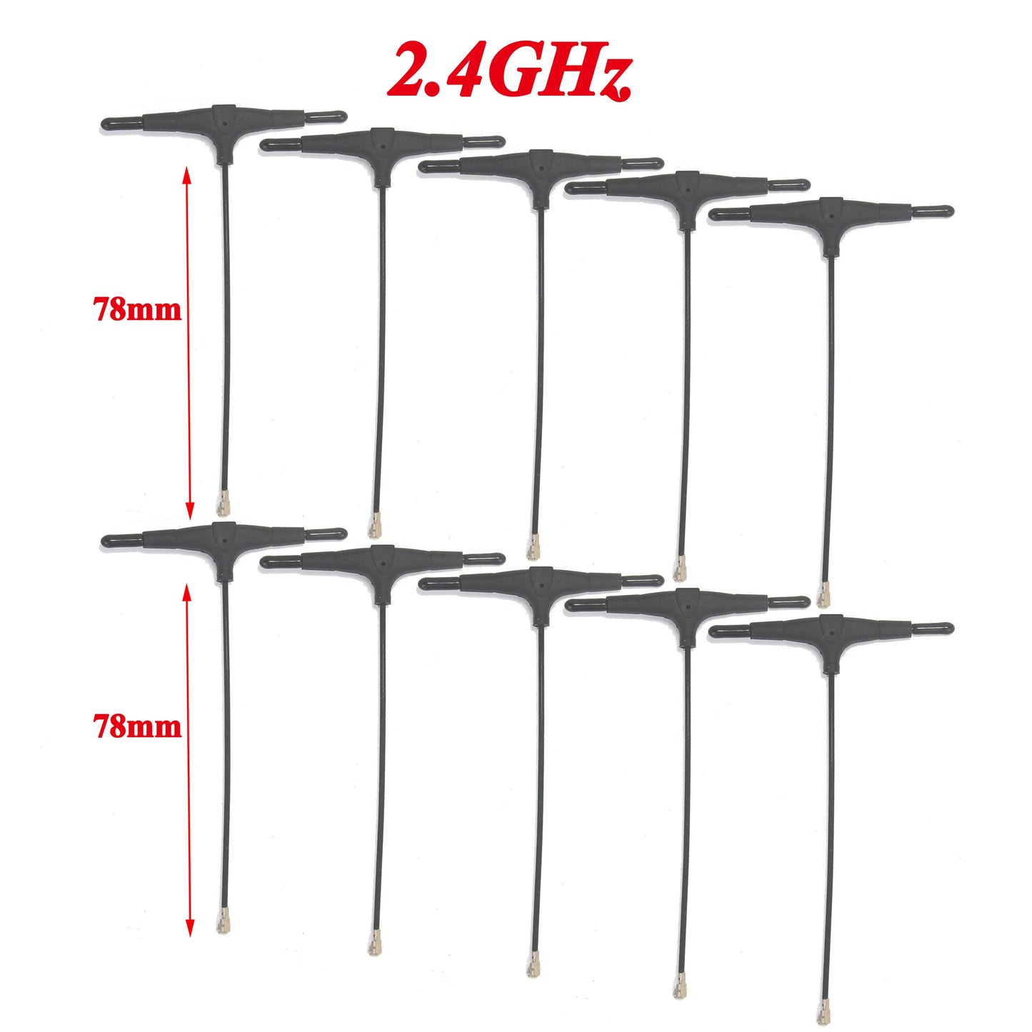 1/5/10/20PCS 78/120/220mm 915MHz 2.4GHz T-type Antenna IPEX 1 for FPV Drone TBS CROSSFIRE FRSKY R9mm R9MX ELRS Nano EP1 Receiver