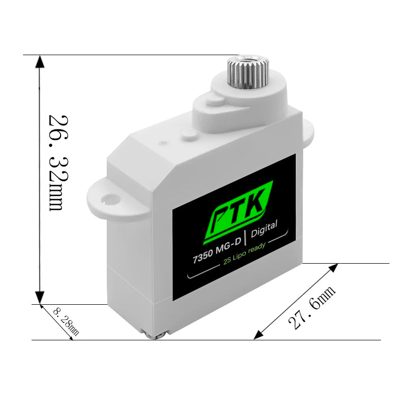 PTK 7350 MG-D 5.5g Digital Servo Metal Gear for EPP F3P F3K F3L F5L Glider indoor plane RC Car Helicopter Robot