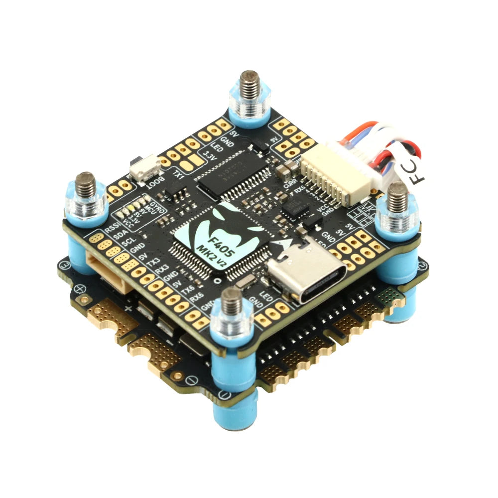 Diatone MAMBA F405MK2 F405 MK2 Betaflight Flight Controller with F55A 55A 3-6S ESC for RC FPV Drone