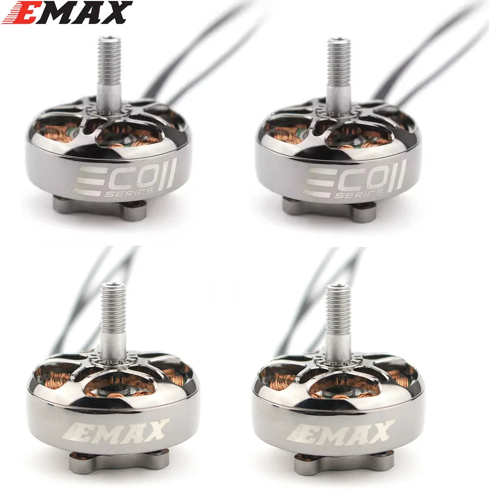 4pcs EMAX Series ECO II 2807 4S 1700KV  5S 1500KV 6S 1300KV Brushless Motor for FPV Racing RC Drone DIY Parts