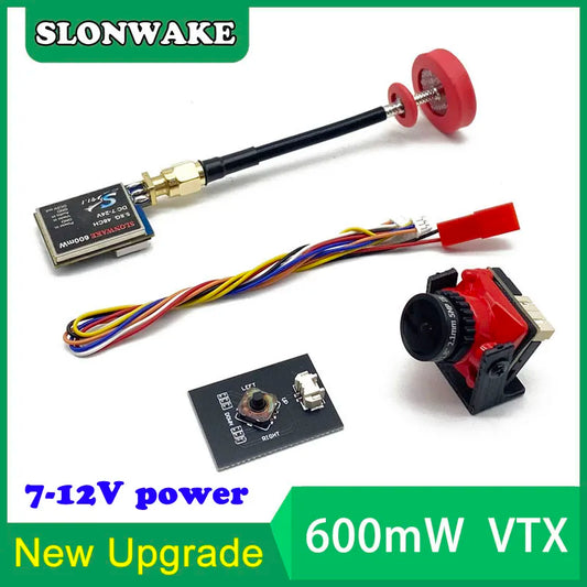 Ready to use 5.8G 48CH 600mW video transmitter and Cmos 1800TVL Mini FPV Camera 2.1mm Lens Adjustable For RC FPV Racing Drone