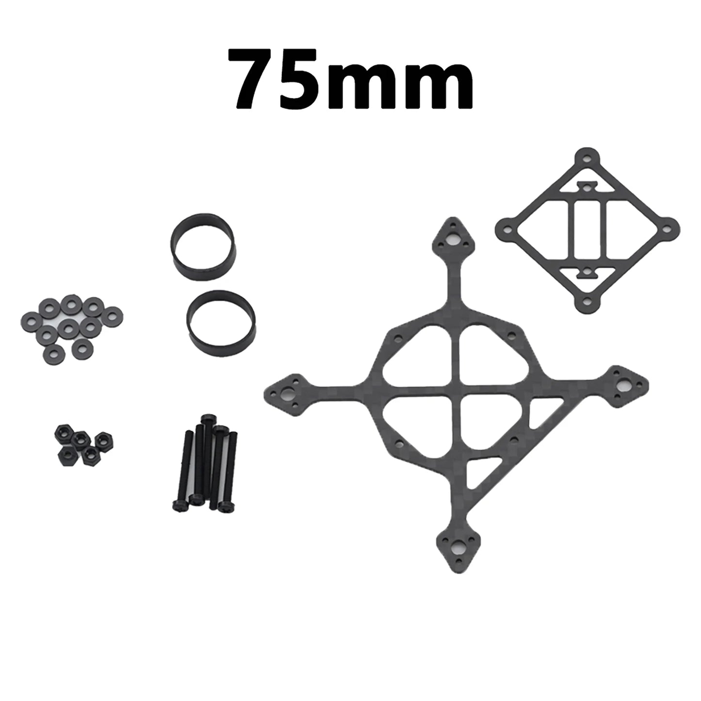 65mm 75mm 85mm 95mm Wheelbase 3K Carbon Fiber Bottom Plate Frame Kit 3-8g Toothpick Whoop Mini RC Drone FPV Racing Quadcopter