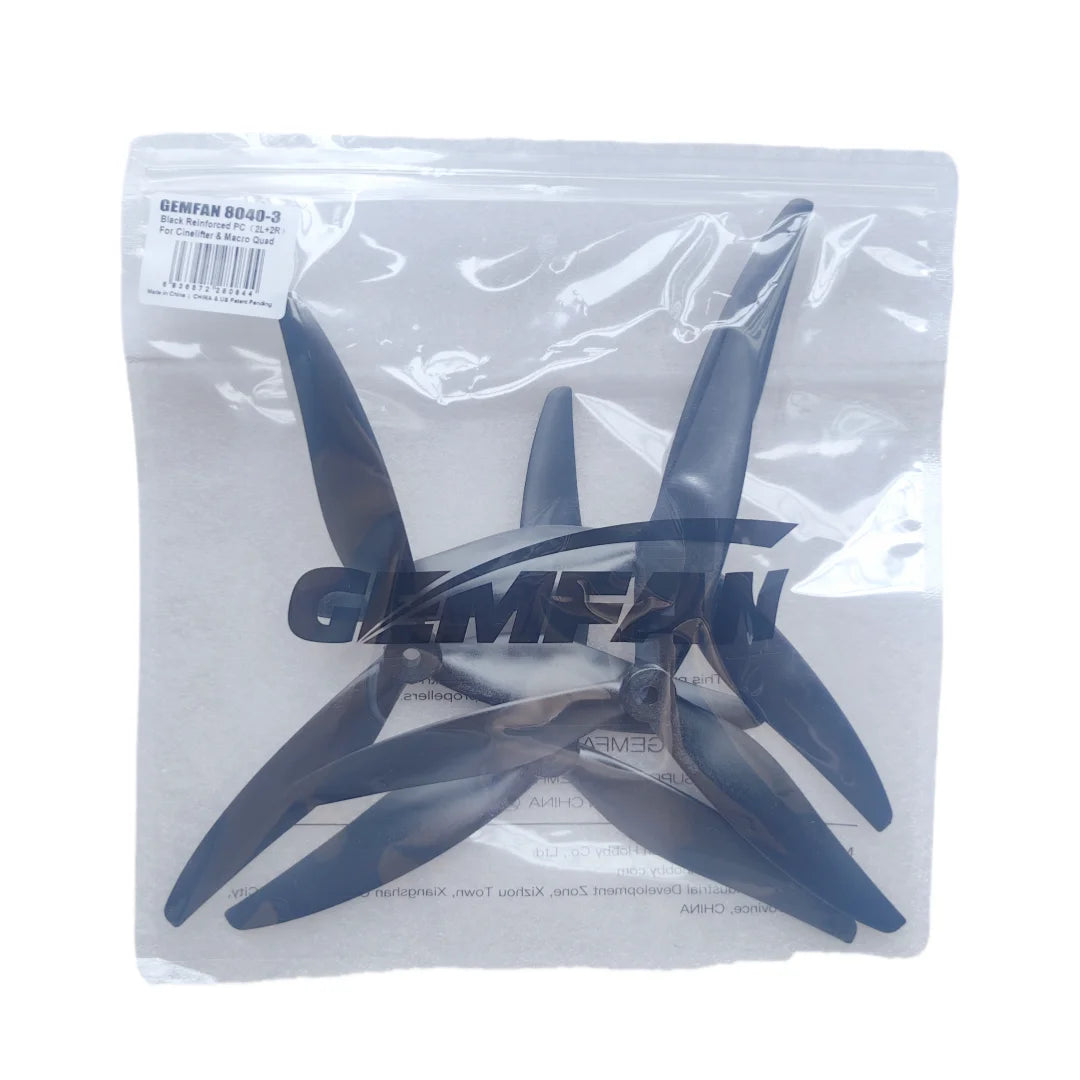 Gemfan 8040 8X4X3 3-blade 8-inch Propeller RC Photography Drone FPV CW CCW  8inch Props for RC FPV X-Class Drone DIY Parts