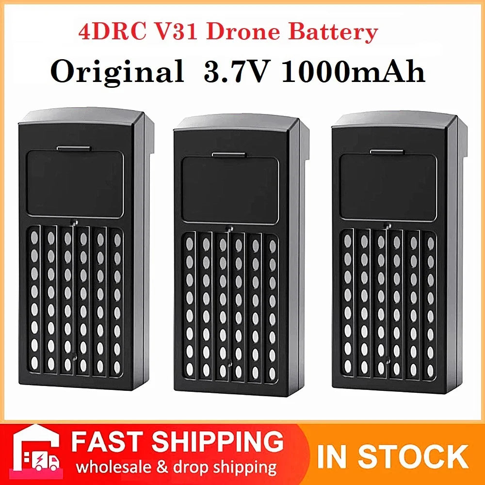Original 4DRC Drone Rechargeable Lipo For RC Glider Foam Plane V31 Battery With Charge Cub Wholesale V31 Drone Battery