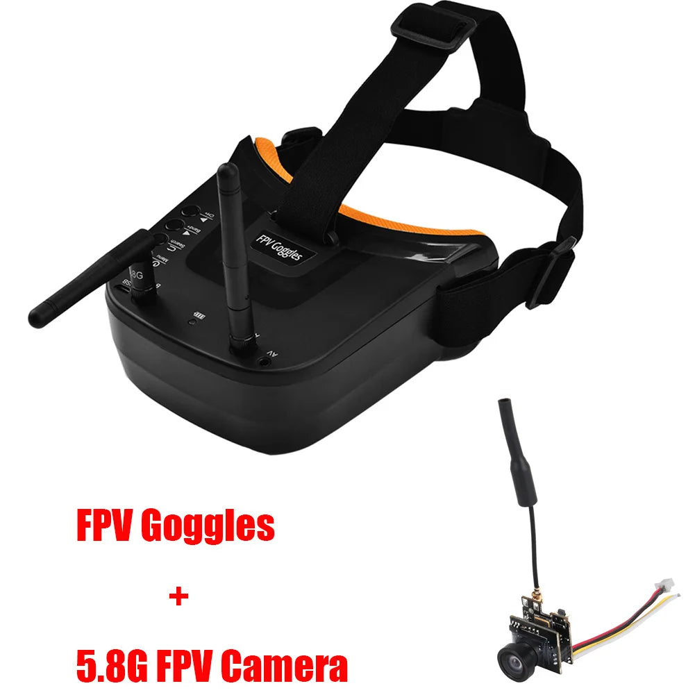 FPV Goggles Monitor Video Glasses Headset HD W/ 5.8G 25mW transmitter