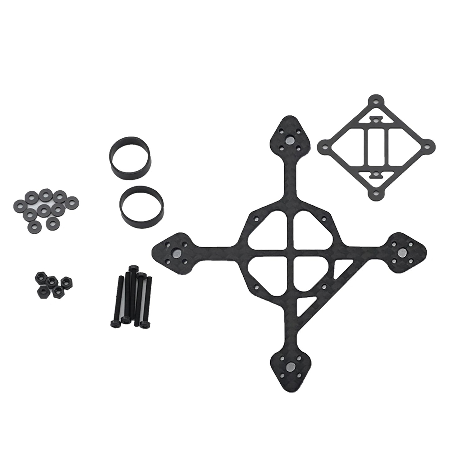 65mm 75mm 85mm 95mm Wheelbase 3K Carbon Fiber Bottom Plate Frame Kit 3-8g Toothpick Whoop Mini RC Drone FPV Racing Quadcopter