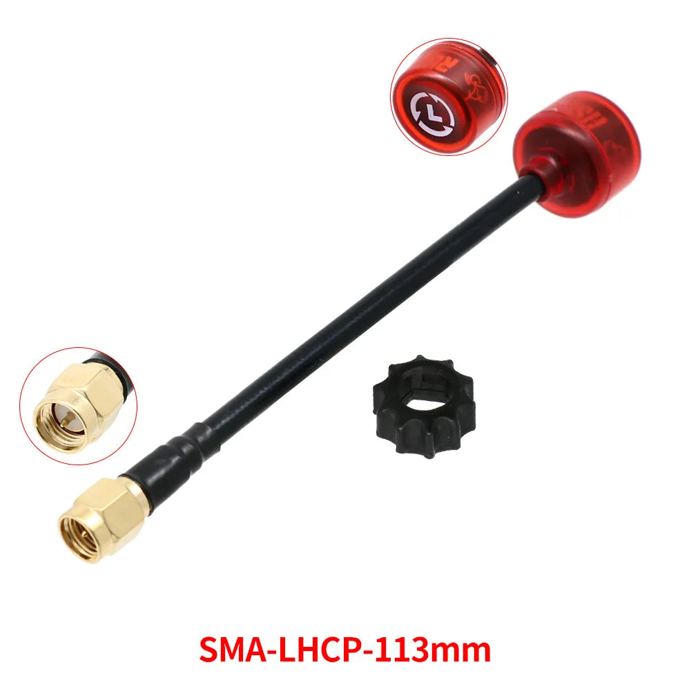 Rush Cherry FPV 5.8G Antenna LHCP RHCP SMA long range Racing Antenna Connector Adapter For FPV Quadcopter Racing Drone