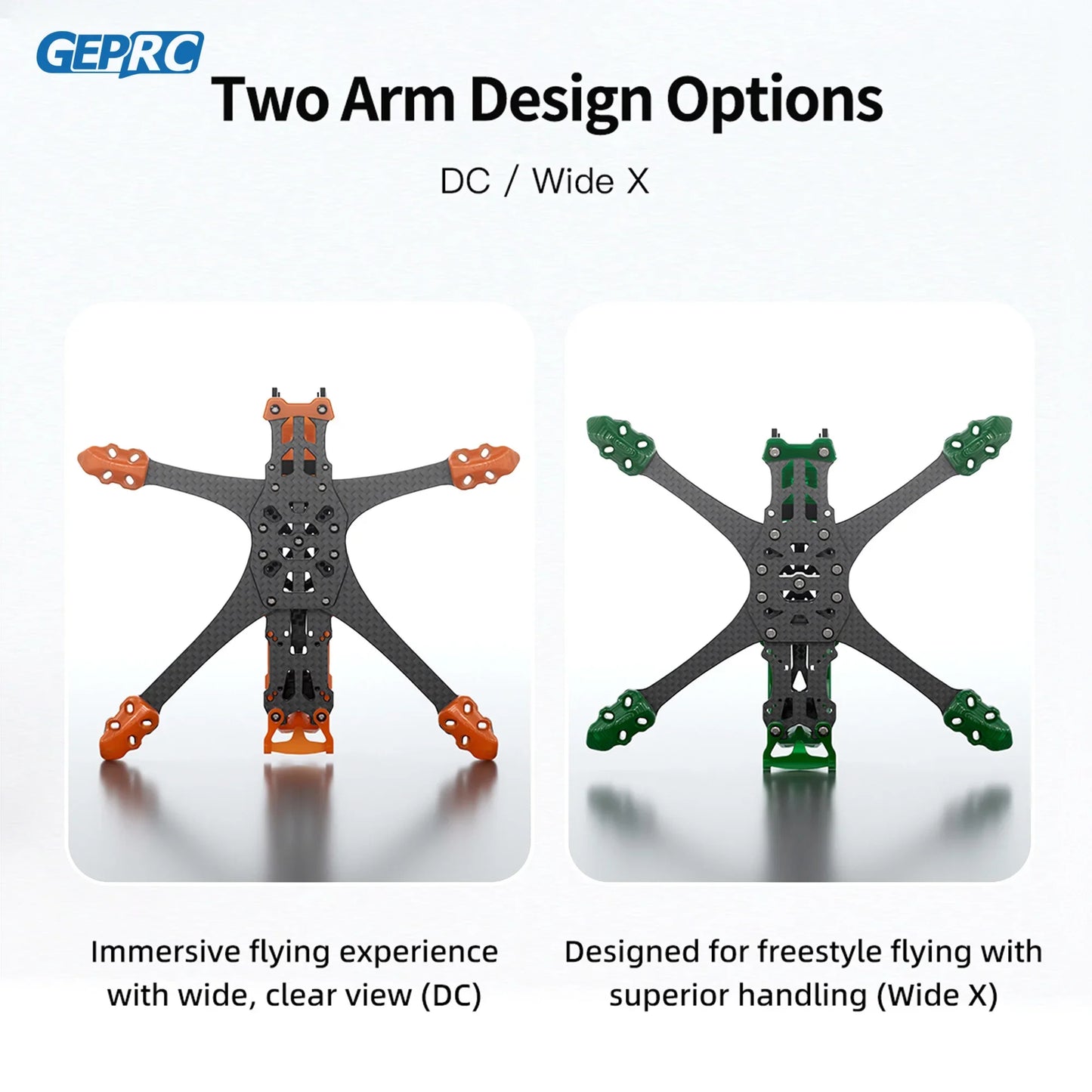 GEPRC GEP-MK5 O4 Pro Wide X/DC Frame 5Inch Drone Carbon Fiber Frame Kit for GEPRC Mark5 5 Inch FPV Quadcopter Original Accessory