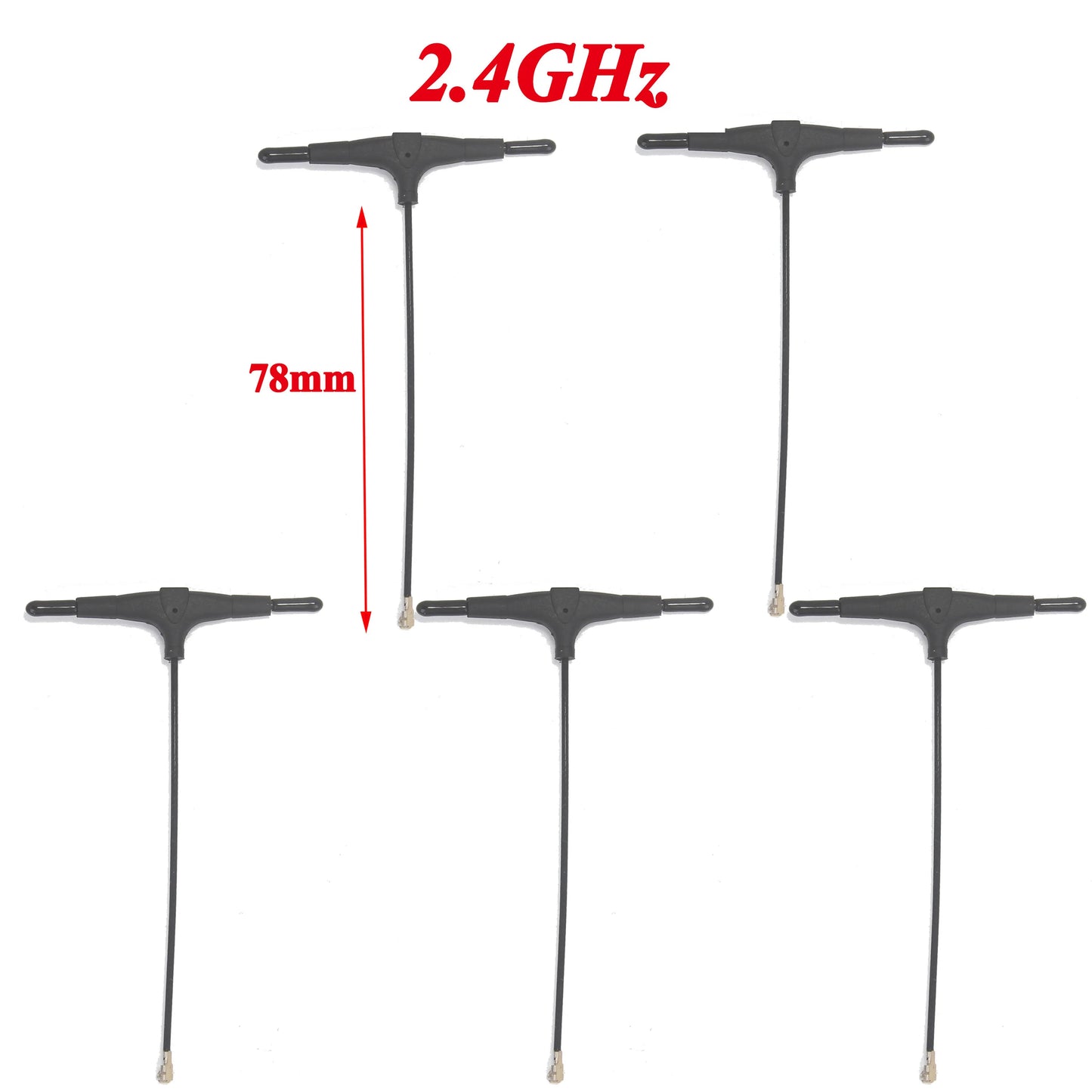 1/5/10/20PCS 78/120/220mm 915MHz 2.4GHz T-type Antenna IPEX 1 for FPV Drone TBS CROSSFIRE FRSKY R9mm R9MX ELRS Nano EP1 Receiver