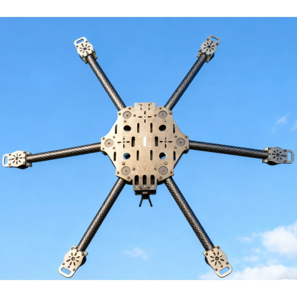 Cross Machine Six Axis 11/13/14 Inch Carbon Fiber Drone Frame Fpv Long Battery Life Large Load Removable Arm  From Two Pieces