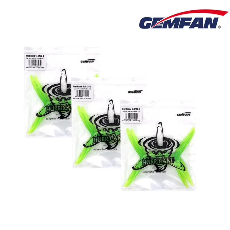 Hurricane SL 5125 3Blade Gemfan Propeller 1.5mm 3 Hole Props FPV Freestyle for Motor RC Drone Iflight Upgrade DIY Parts 6Pair/12