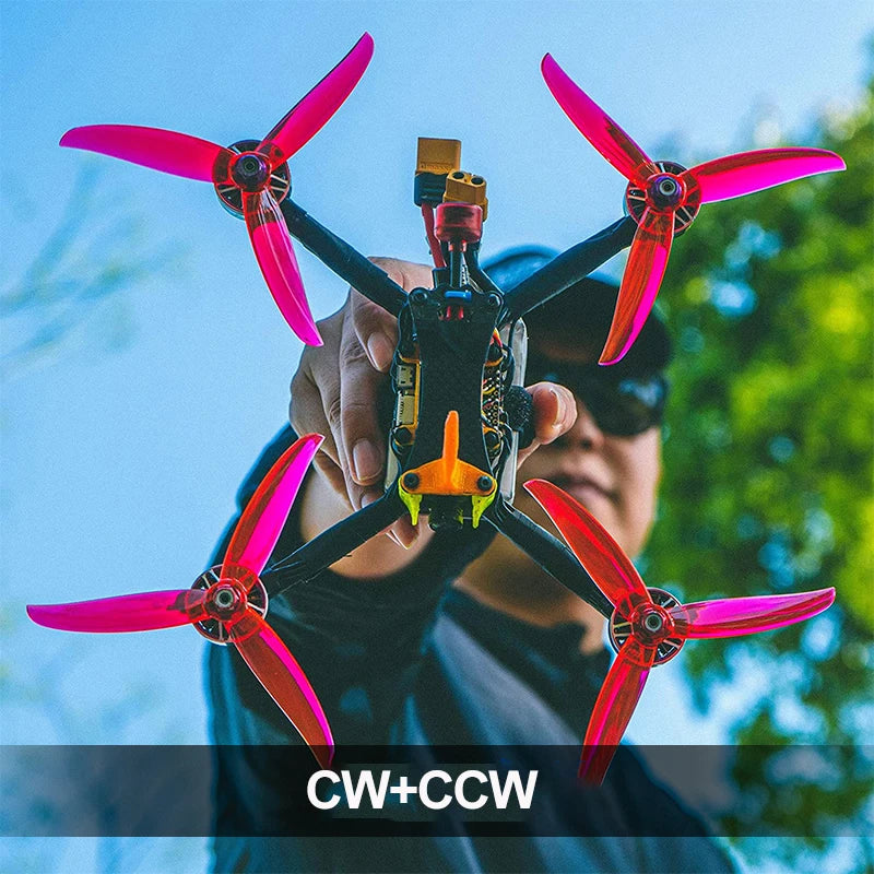 Gemfan Vanover 5136 5.1X3.6X3 3-Blade PC Propeller for FPV Freestyle Quadcopter Racing Drone 5inch Props DIY Parts